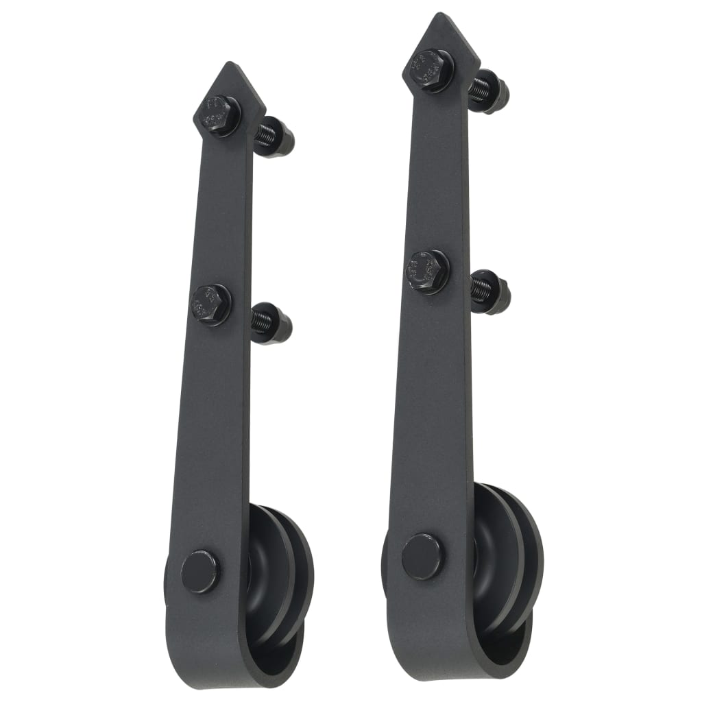 vidaXL Porta Scorrevole con Set Hardware 85x210 cm Legno Massello Pino