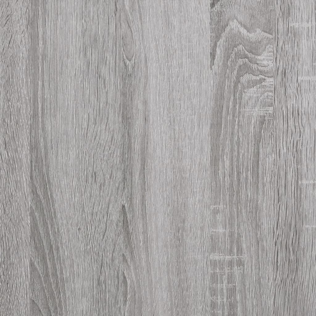 vidaXL Libreria 3 Ripiani Grigio Sonoma 59x35x90,5cm Legno Multistrato VIDAXL
