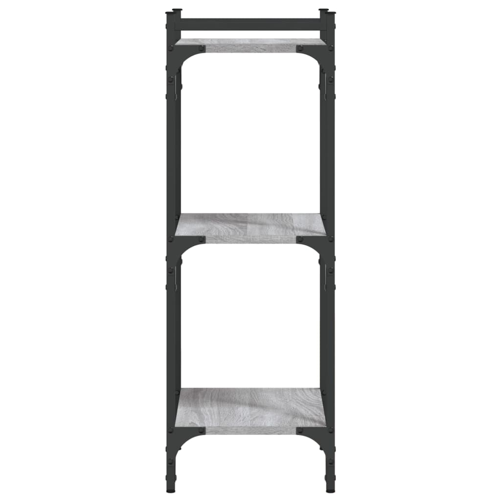 vidaXL Libreria a 3 Ripiani Grigio Sonoma 40x30x86cm Legno Multistrato