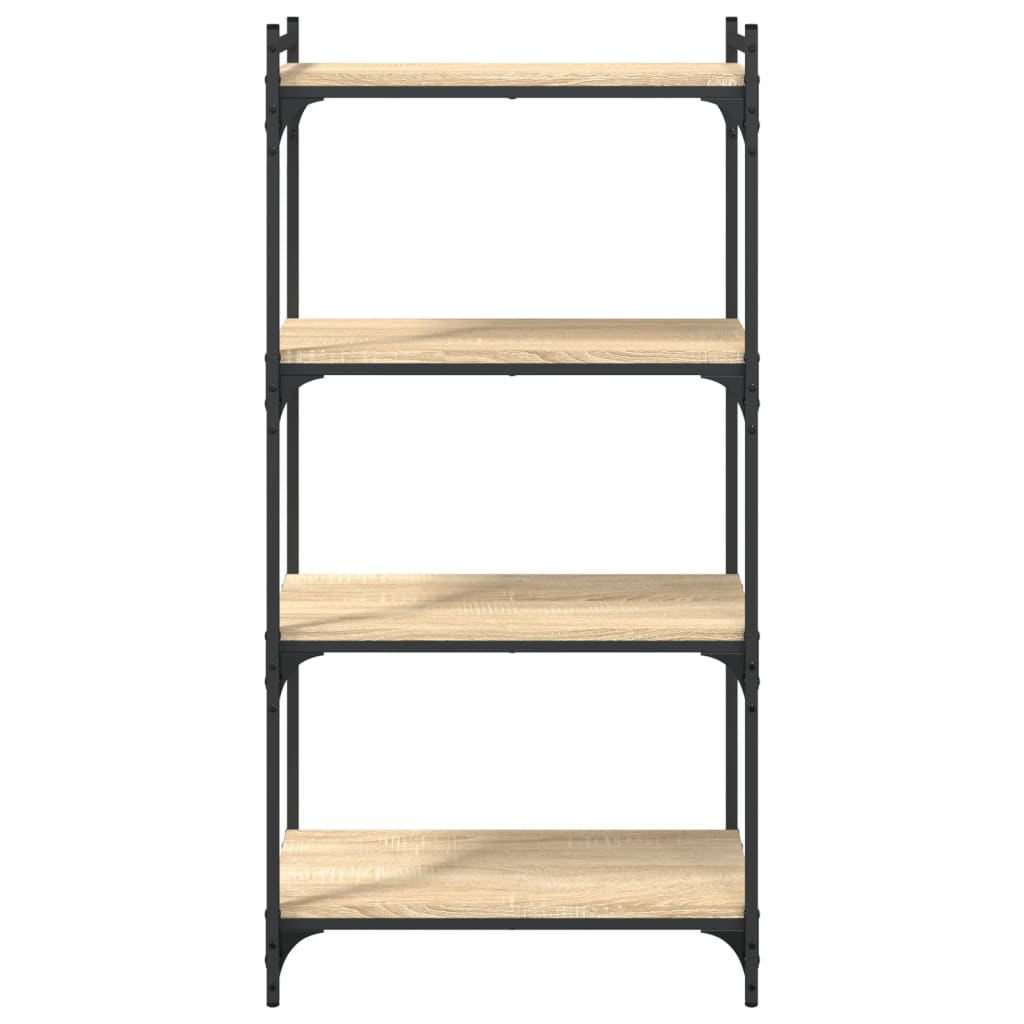 vidaXL Libreria 4 Ripiani Rovere Sonoma 60x30x120 cm Legno Multistrato