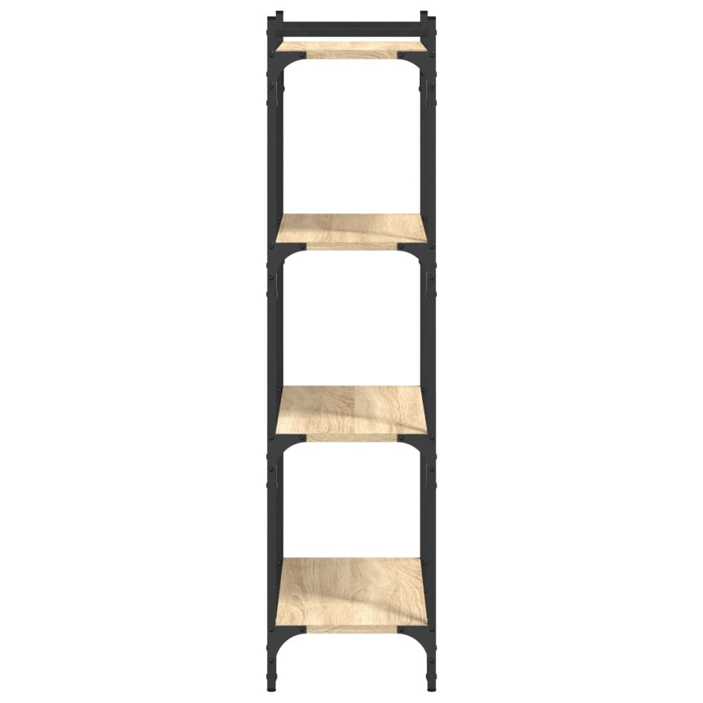 vidaXL Libreria 4 Ripiani Rovere Sonoma 60x30x120 cm Legno Multistrato