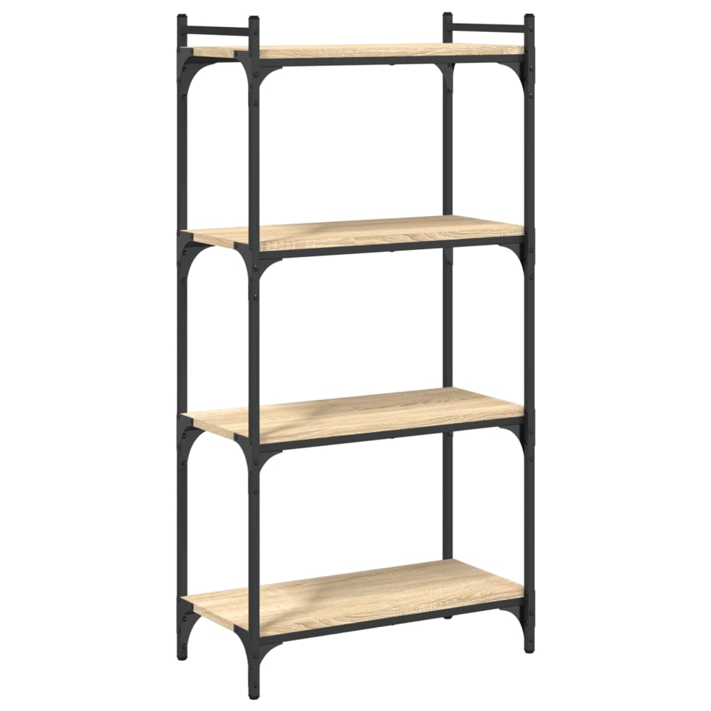 vidaXL Libreria 4 Ripiani Rovere Sonoma 60x30x120 cm Legno Multistrato