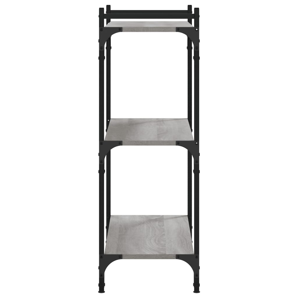 vidaXL Libreria a 3 Ripiani Grigio Sonoma 80x30x86cm Legno Multistrato
