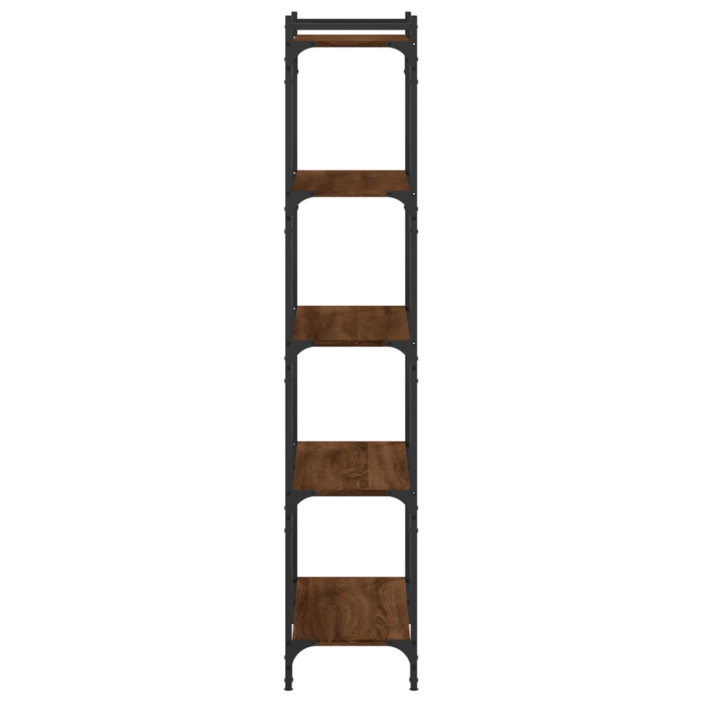 vidaXL Libreria 5 Ripiani Rovere Marrone 80x30x154cm Legno Multistrato VIDAXL
