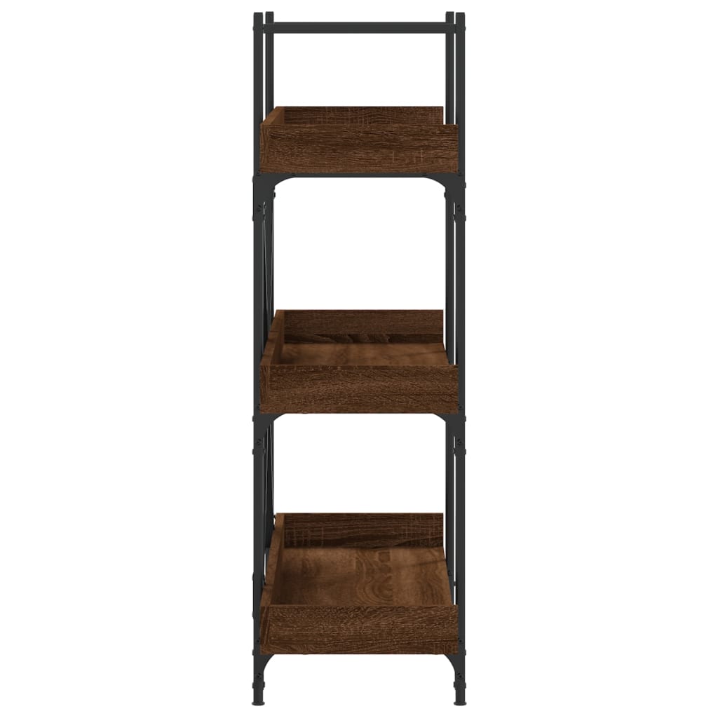 vidaXL Libreria 3Ripiani Rovere Marrone 100x33x108,5 Legno Multistrato
