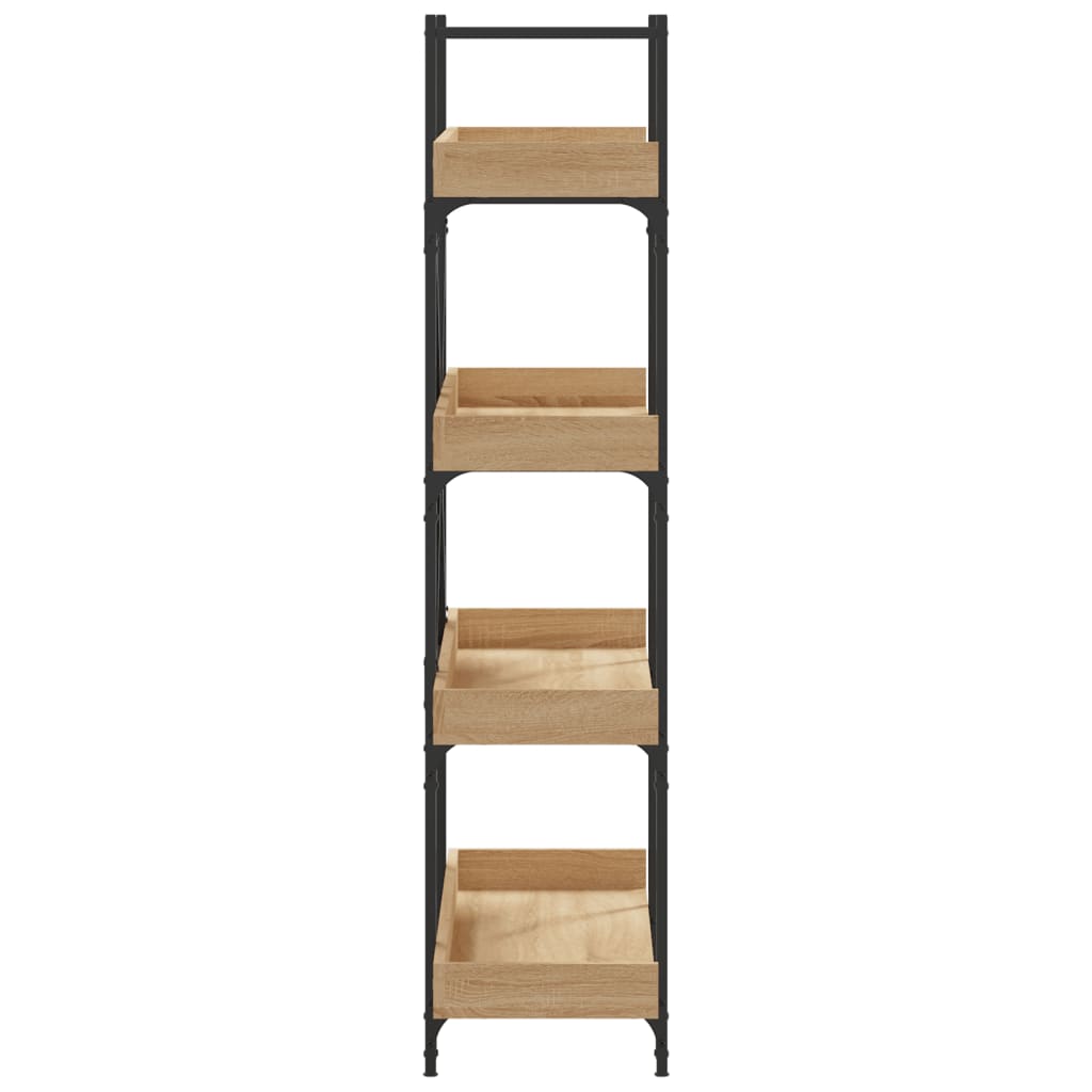 vidaXL Libreria 4 Ripiani Rovere Sonoma 100x33x145,5 Legno Multistrato