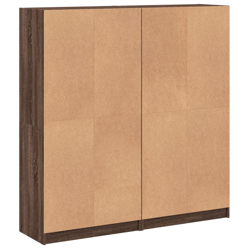 vidaXL Libreria Ante Rovere Marrone 136x37x142 cm in Legno Multistrato