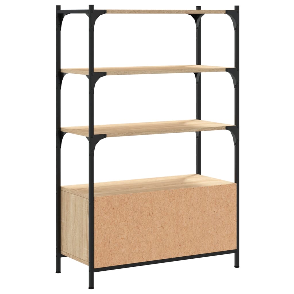 vidaXL Libreria 3Ripiani Rovere Sonoma 70x30x109,5cm Legno Multistrato