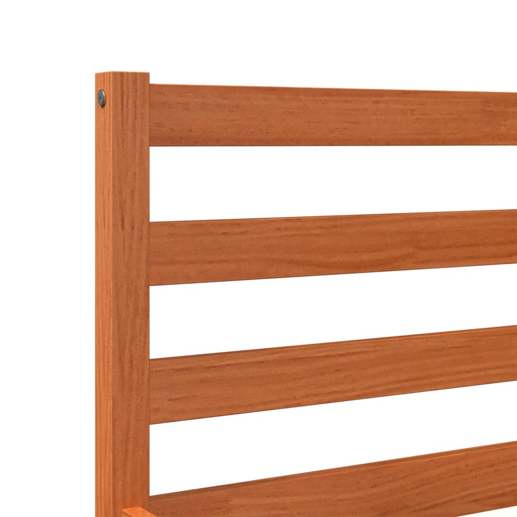vidaXL Letto senza Materasso Marrone Cera 90x200 cm Legno di Pino