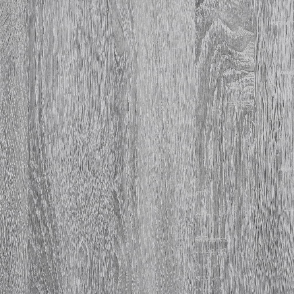 vidaXL Libreria 4 Ripiani Grigio Sonoma 139x33,5x149 Legno Multistrato