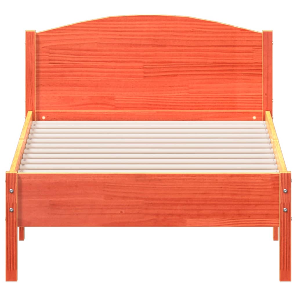vidaXL Letto senza Materasso Marrone Cera 90x190 cm in Legno di Pino