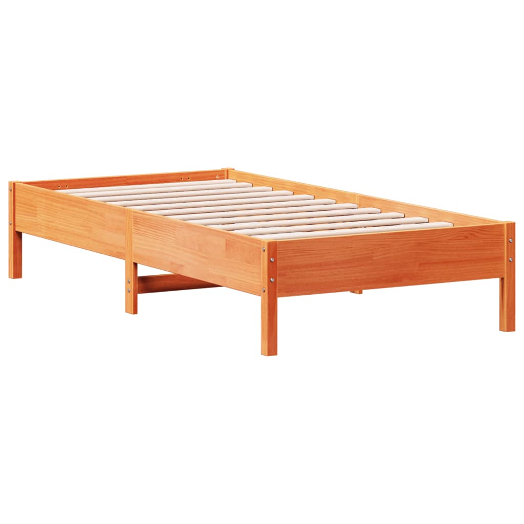 vidaXL Letto senza Materasso Marrone Cera 90x190 cm in Legno di Pino