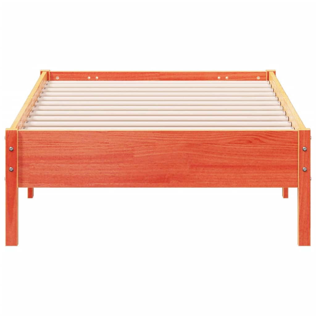 vidaXL Letto senza Materasso Marrone Cera 90x190 cm in Legno di Pino