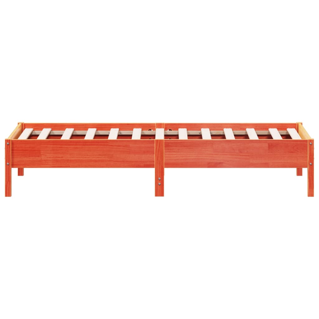 vidaXL Letto senza Materasso Marrone Cera 90x190 cm in Legno di Pino