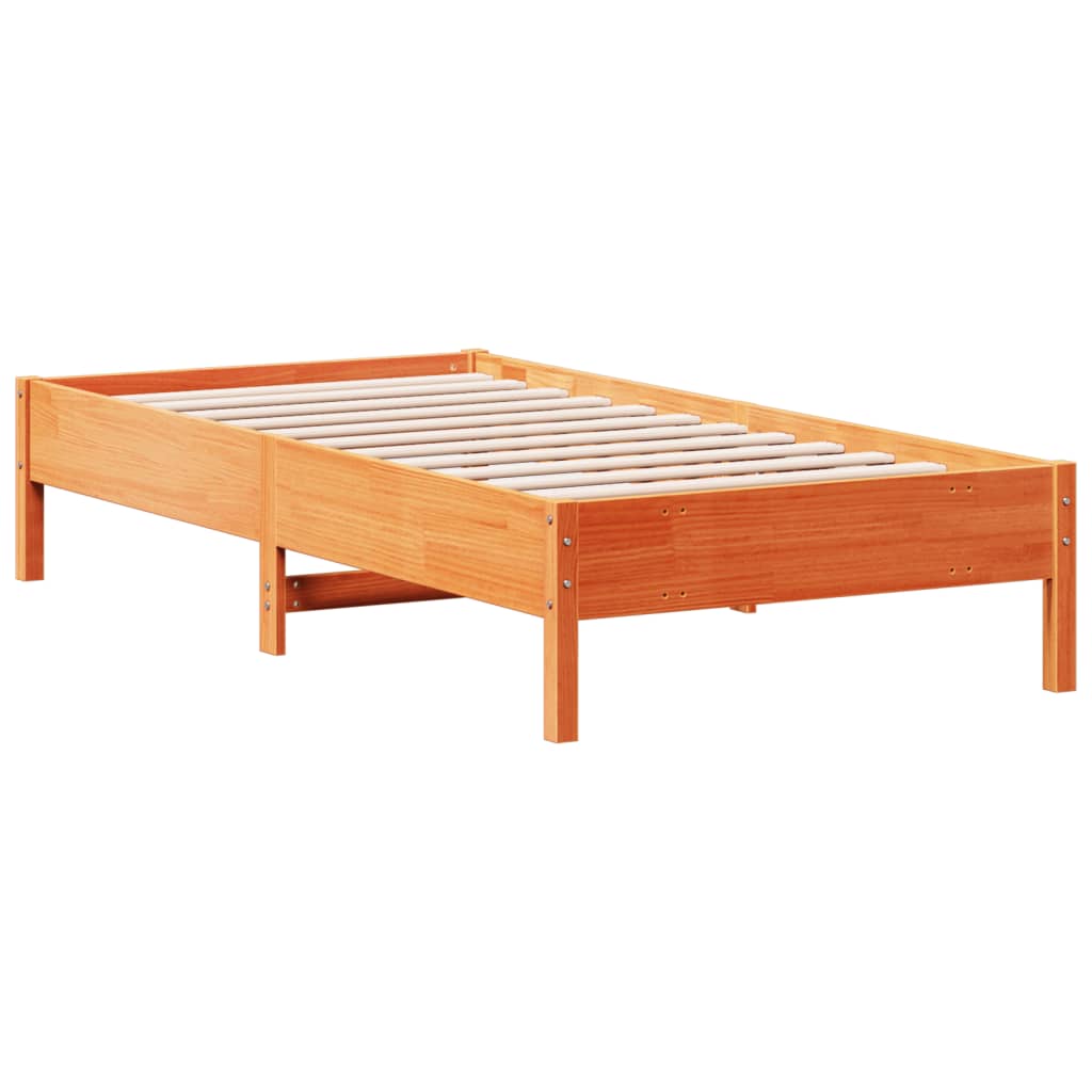 vidaXL Letto senza Materasso Marrone Cera 90x190 cm in Legno di Pino