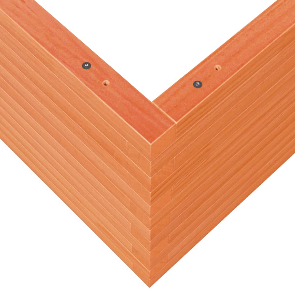 vidaXL Fioriera Giardino Marrone Cera 110x110x46cm Legno Massello Pino
