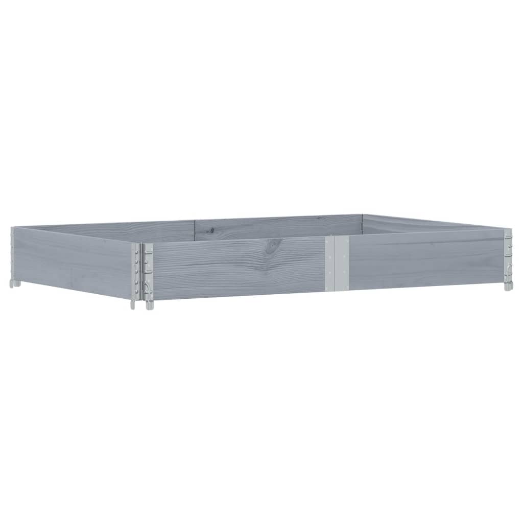 vidaXL Fioriera da Giardino Grigia 150x100 cm Legno Massello di Pino