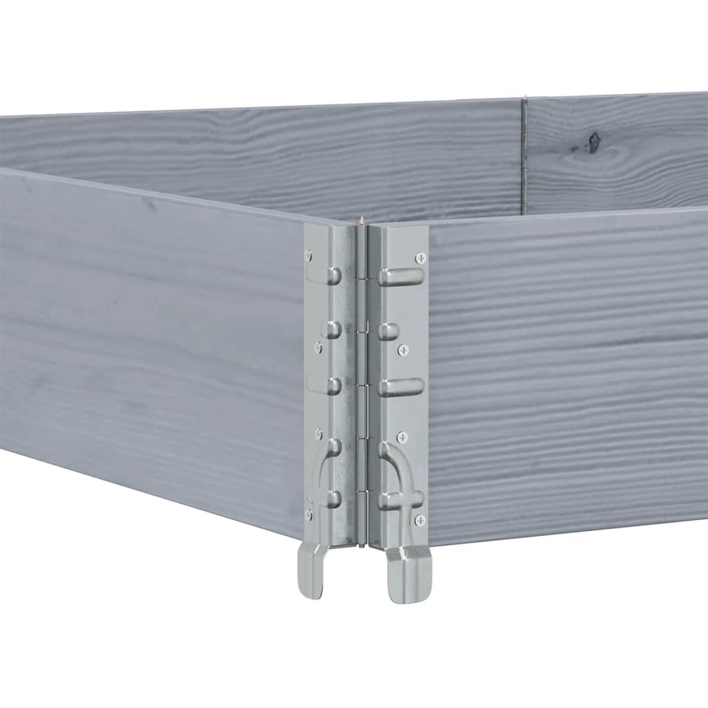 vidaXL Fioriera da Giardino Grigia 150x100 cm Legno Massello di Pino