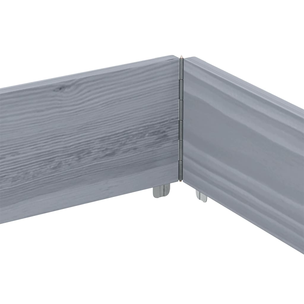 vidaXL Fioriera da Giardino Grigia 150x100 cm Legno Massello di Pino