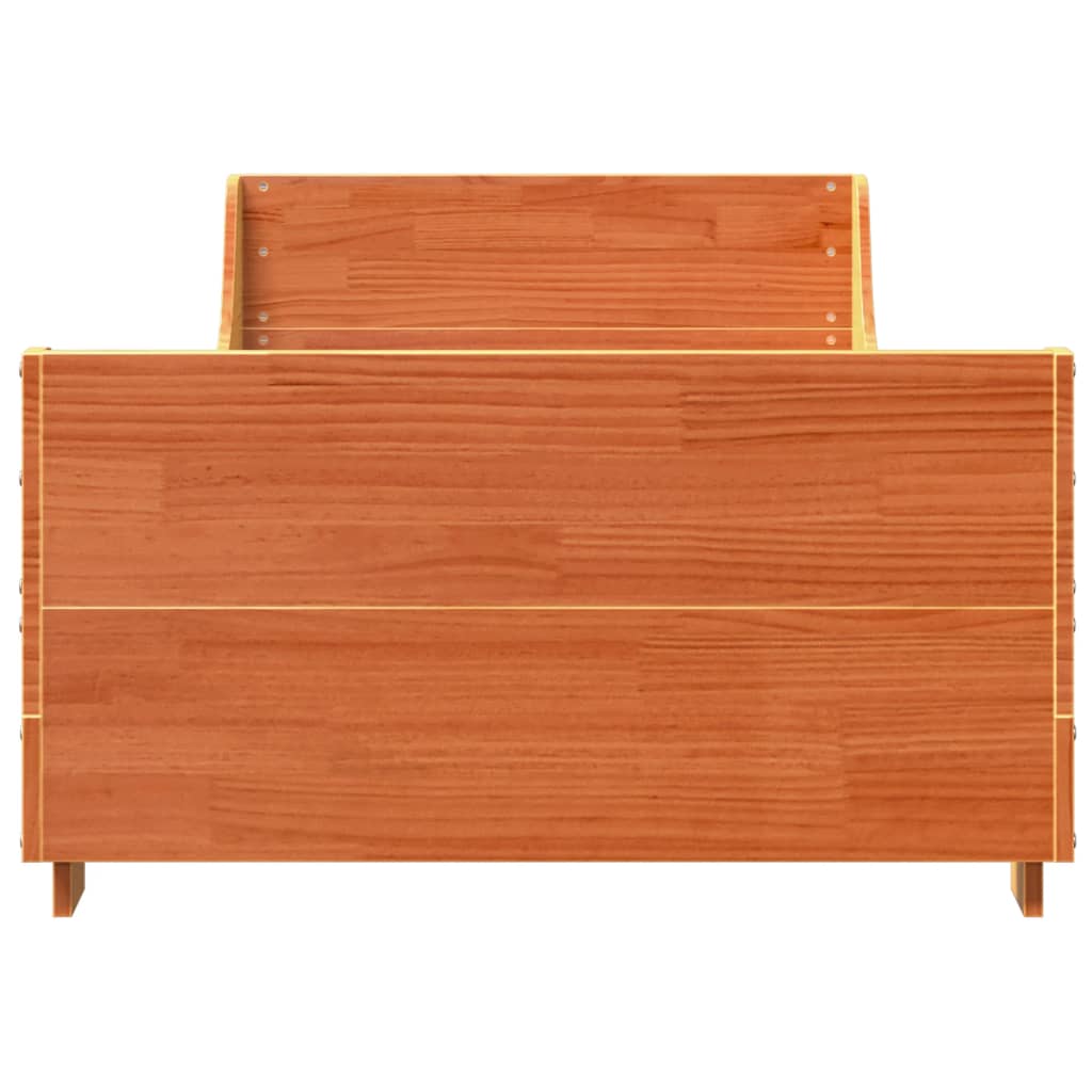 vidaXL Letto senza Materasso Marrone Cera 90x190 cm in Legno di Pino