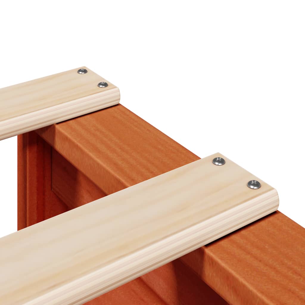 vidaXL Letto senza Materasso Marrone Cera 90x200 cm Legno di Pino