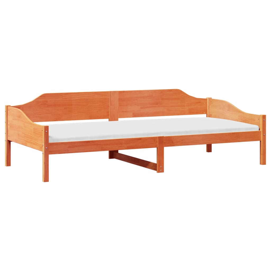 vidaXL Letto senza Materasso Marrone Cera 80x200 cm Legno di Pino