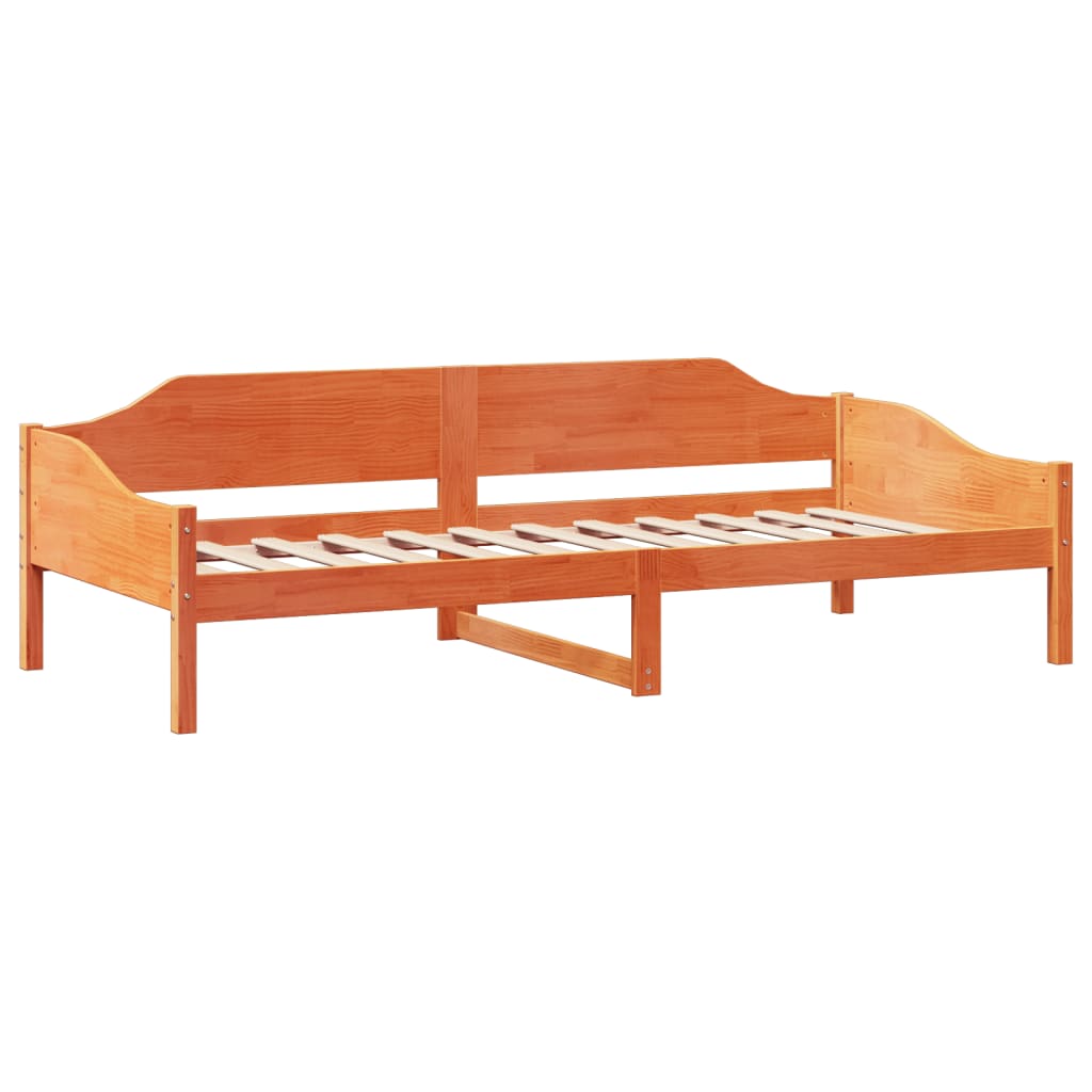 vidaXL Letto senza Materasso Marrone Cera 80x200 cm Legno di Pino