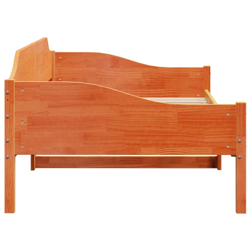 vidaXL Letto senza Materasso Marrone Cera 80x200 cm Legno di Pino