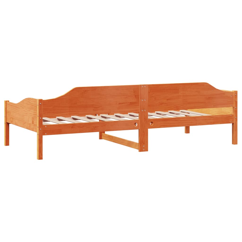vidaXL Letto senza Materasso Marrone Cera 80x200 cm Legno di Pino