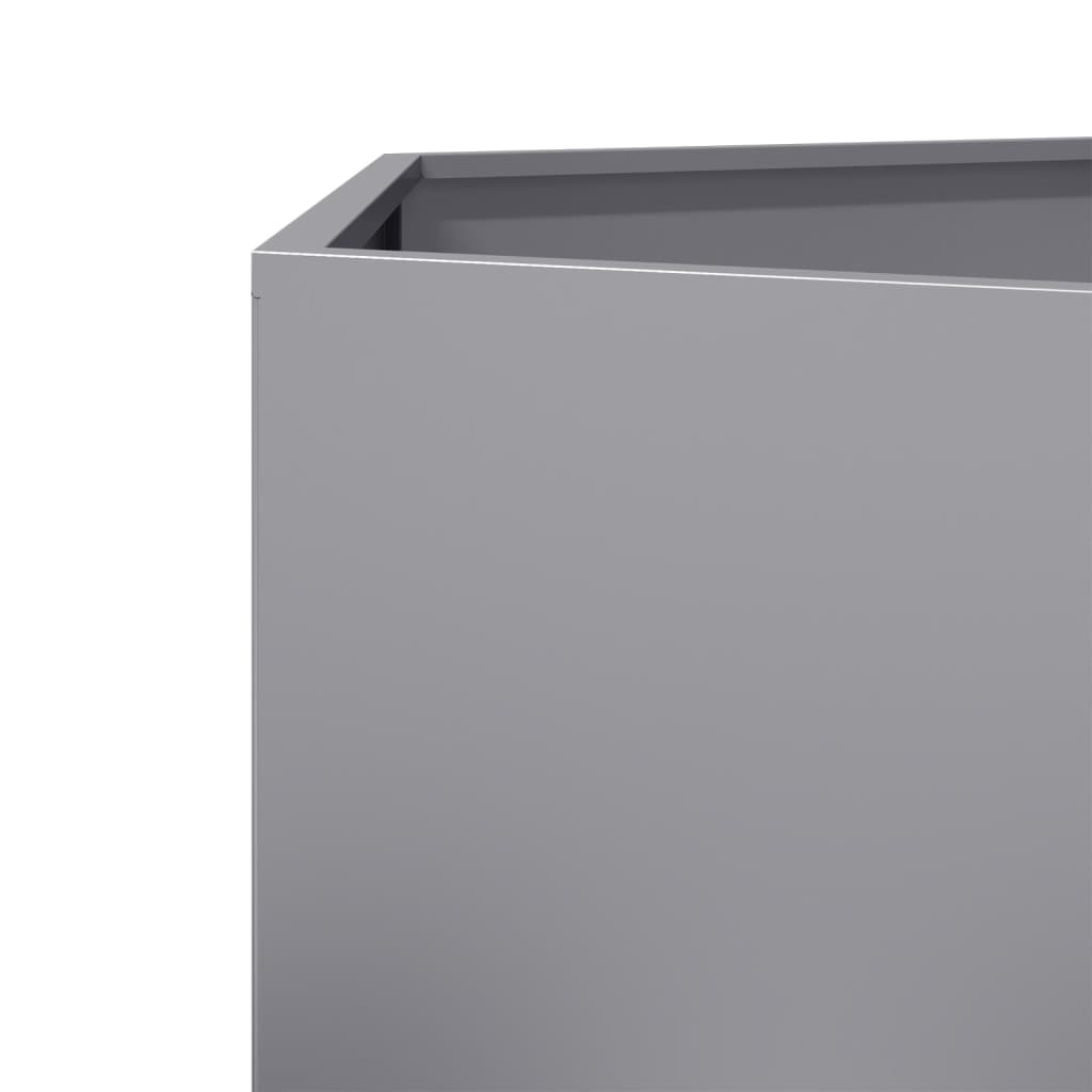 vidaXL Fioriera da Giardino Esagono 104x90x45 cm in Acciaio Zincato
