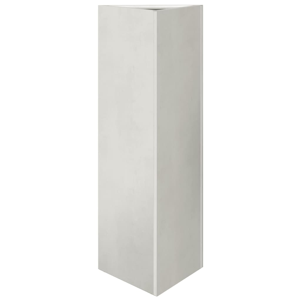 vidaXL Fioriera da Giardino Triangolare 30x26x75 cm in Acciaio Inox VIDAXL