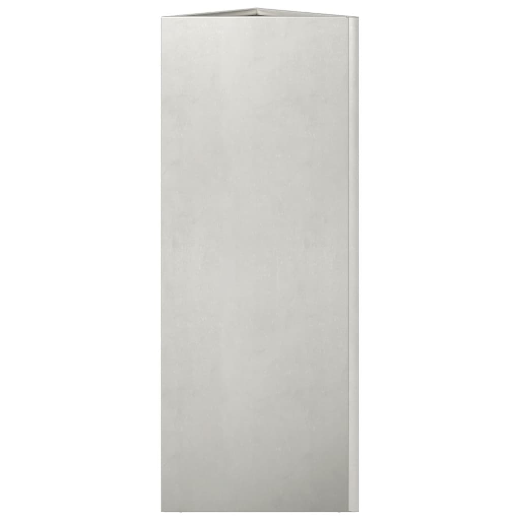 vidaXL Fioriera da Giardino Triangolare 30x26x75 cm in Acciaio Inox VIDAXL