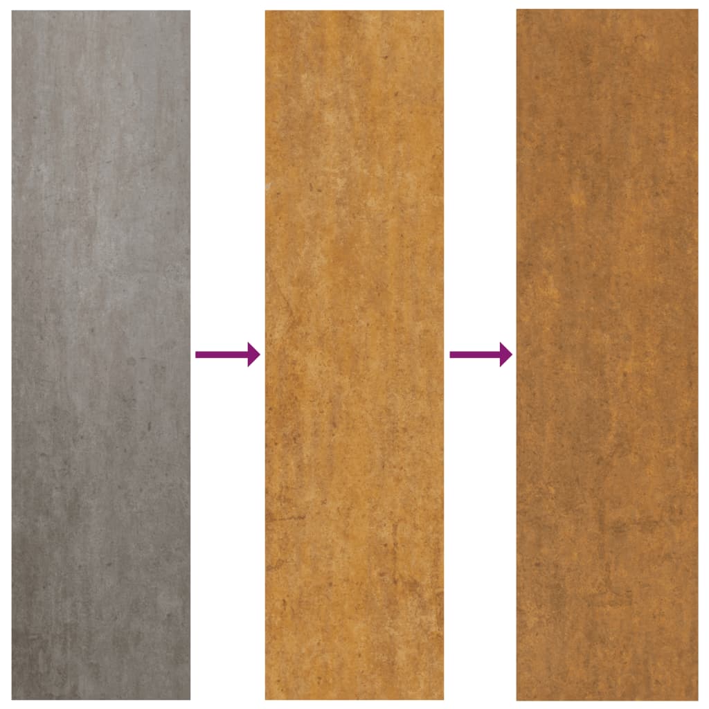 vidaXL Fioriera da Giardino Triangolare 50x43x75 cm in Acciaio Corten