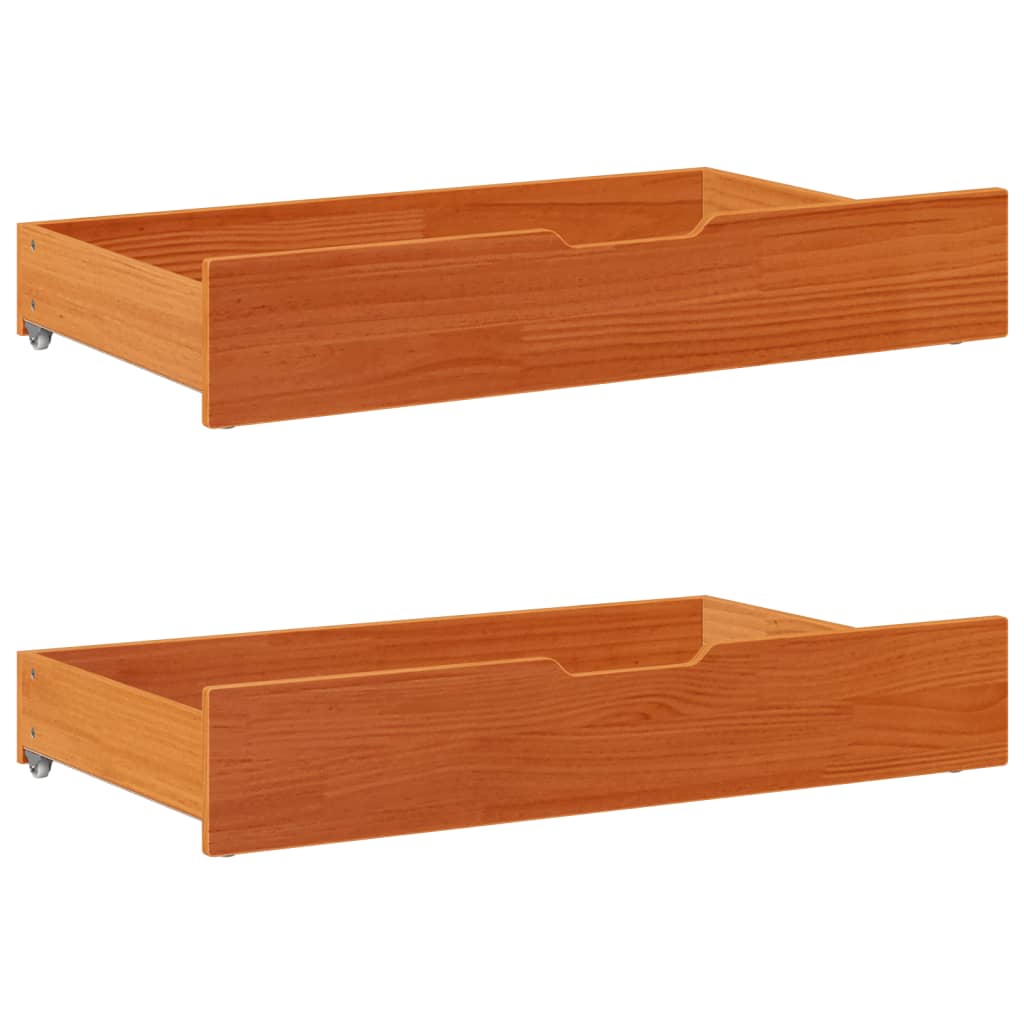vidaXL Letto senza Materasso Marrone Cera 90x200 cm Legno di Pino