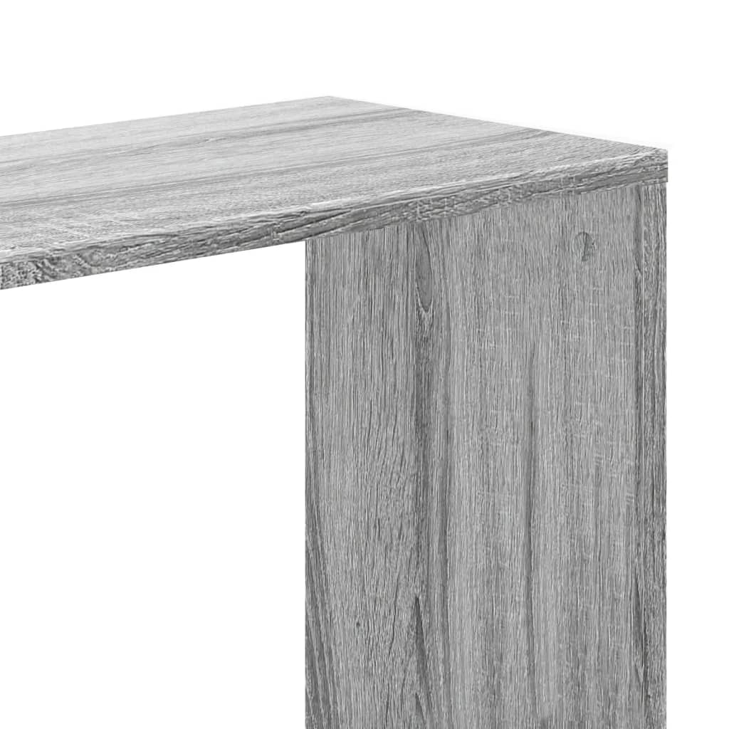 vidaXL Libreria 5 Ripiani Grigio Sonoma 80,5x23,5x162,5cm Multistrato