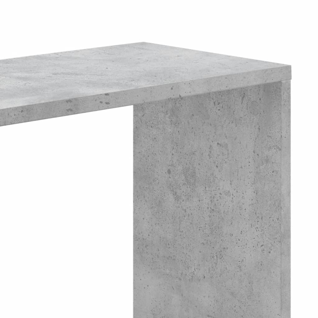 vidaXL Libreria 5 Ripiani Grigio Cemento 45x23,5x162,5cm Multistrato