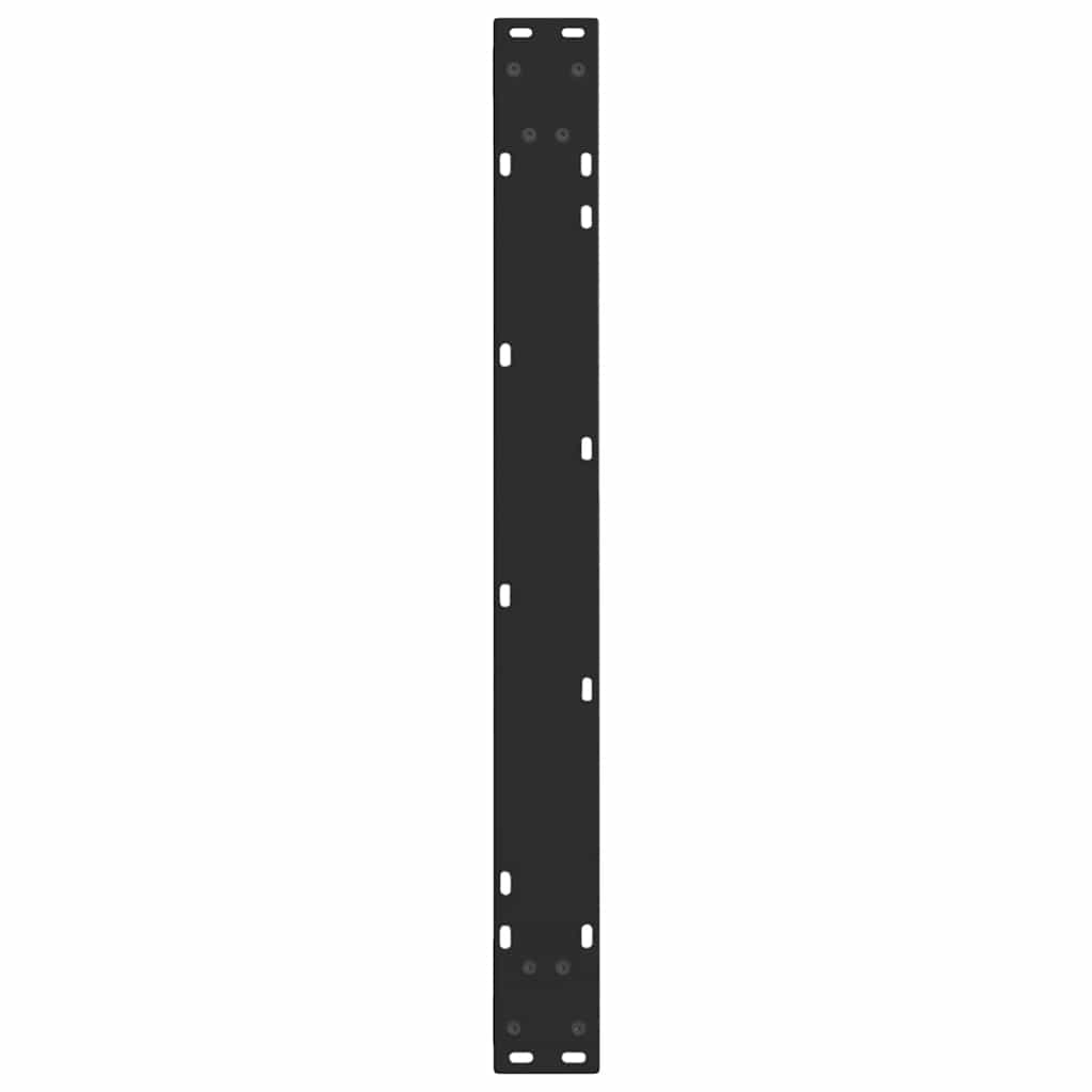 vidaXL Gambe per Tavolo da Pranzo a V 2 pz Nero 80x(72-73,3)cm Acciaio