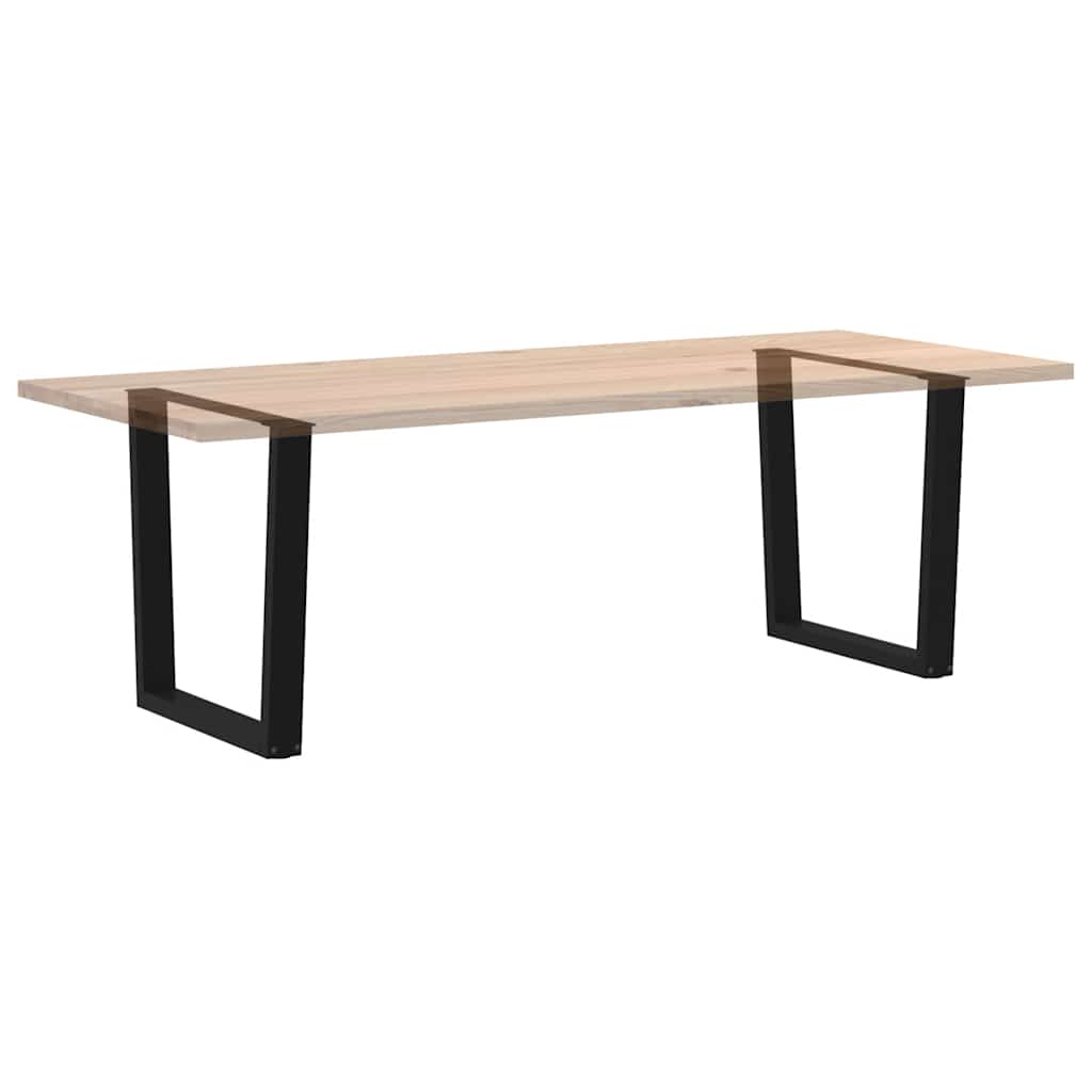vidaXL Gambe per Tavolo da Pranzo a V 2 pz Nero 80x(72-73,3)cm Acciaio
