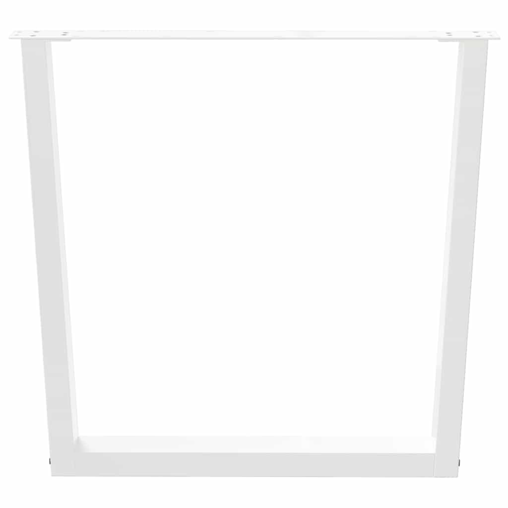 vidaXL Gambe per Tavolo Pranzo a V 3 pz Bianco 90x(72-73,3)cm Acciaio