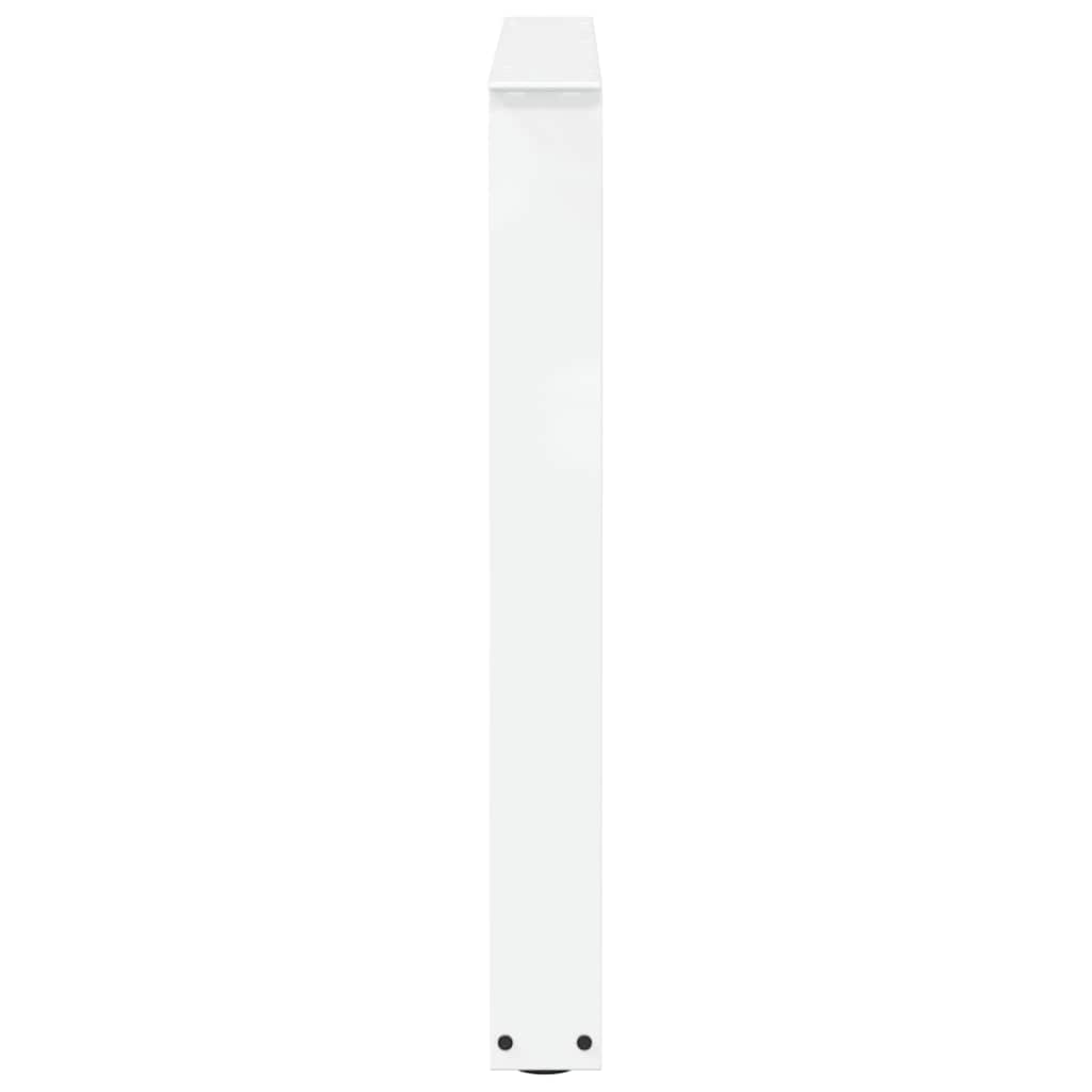 vidaXL Gambe per Tavolo Pranzo a V 3 pz Bianco 90x(72-73,3)cm Acciaio