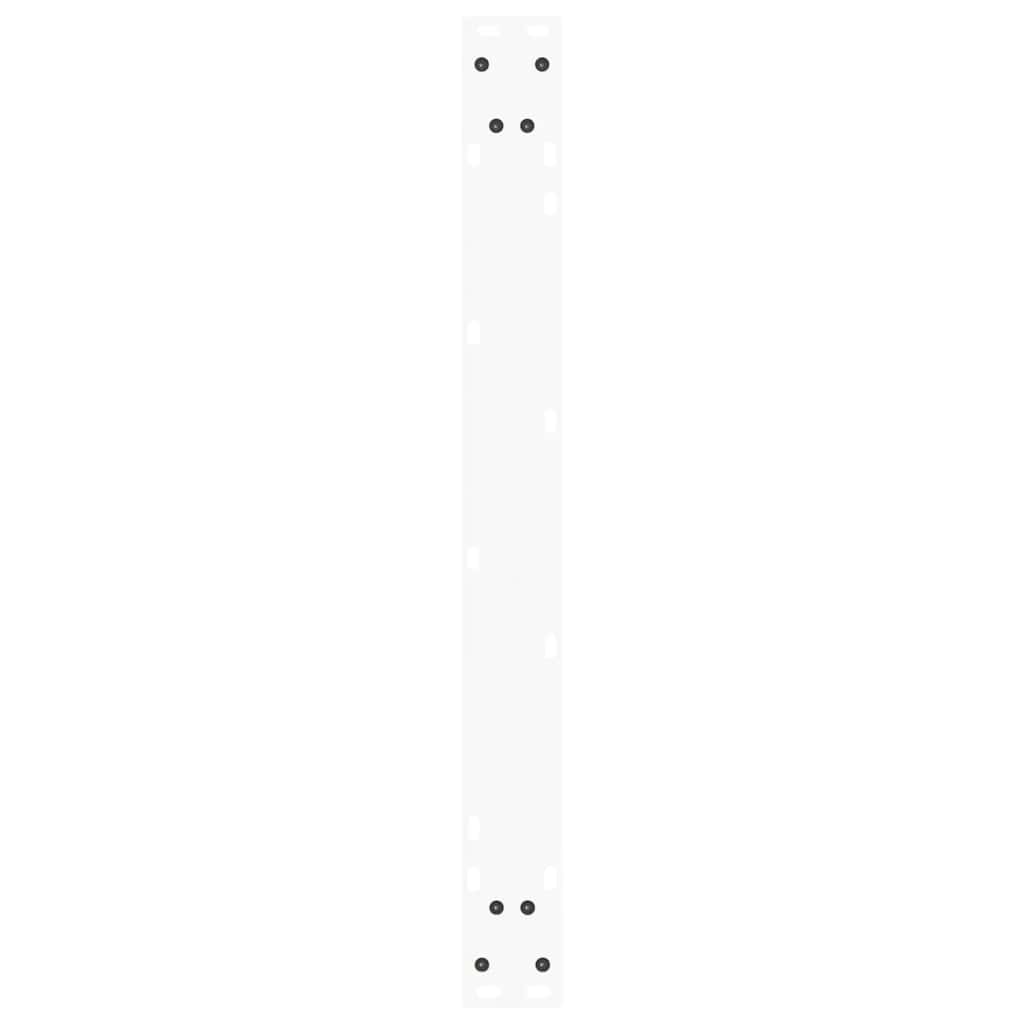 vidaXL Gambe per Tavolo Pranzo a V 3 pz Bianco 90x(72-73,3)cm Acciaio