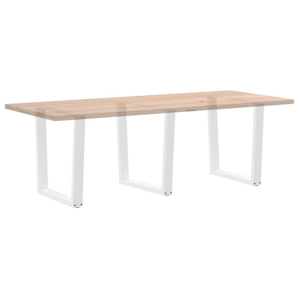 vidaXL Gambe per Tavolo Pranzo a V 3 pz Bianco 90x(72-73,3)cm Acciaio
