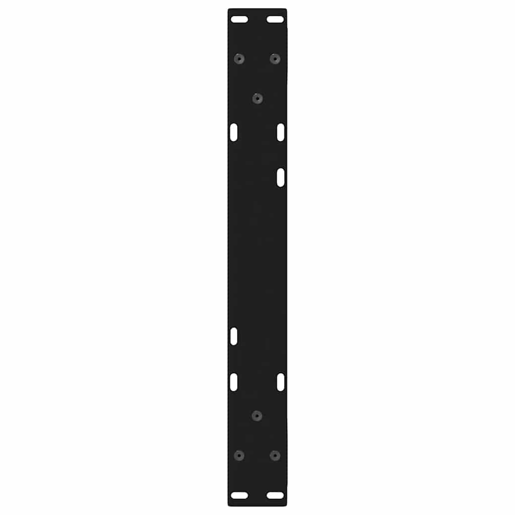 vidaXL Gambe per Tavolino 2 pz Nero 60x(30-31,3) cm in Acciaio
