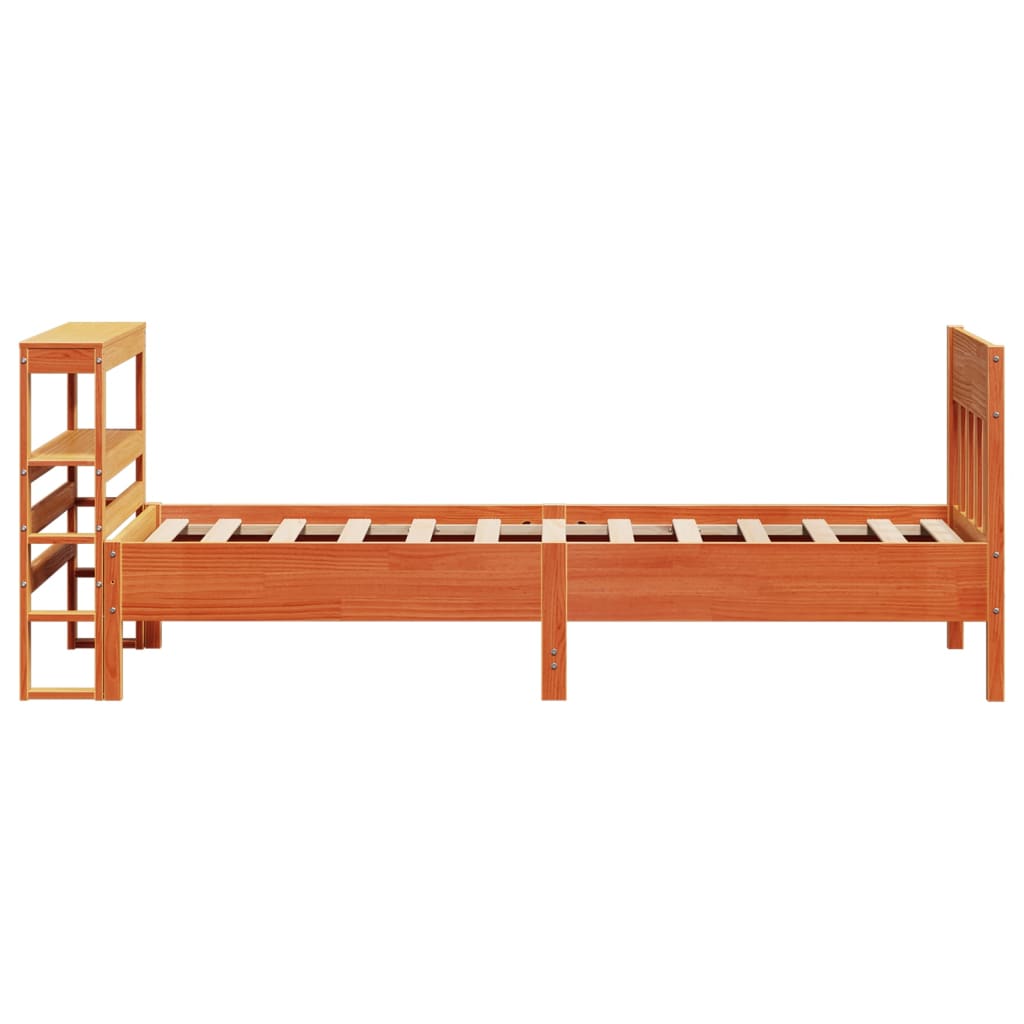 vidaXL Letto senza Materasso Marrone Cera 90x190 cm in Legno di Pino