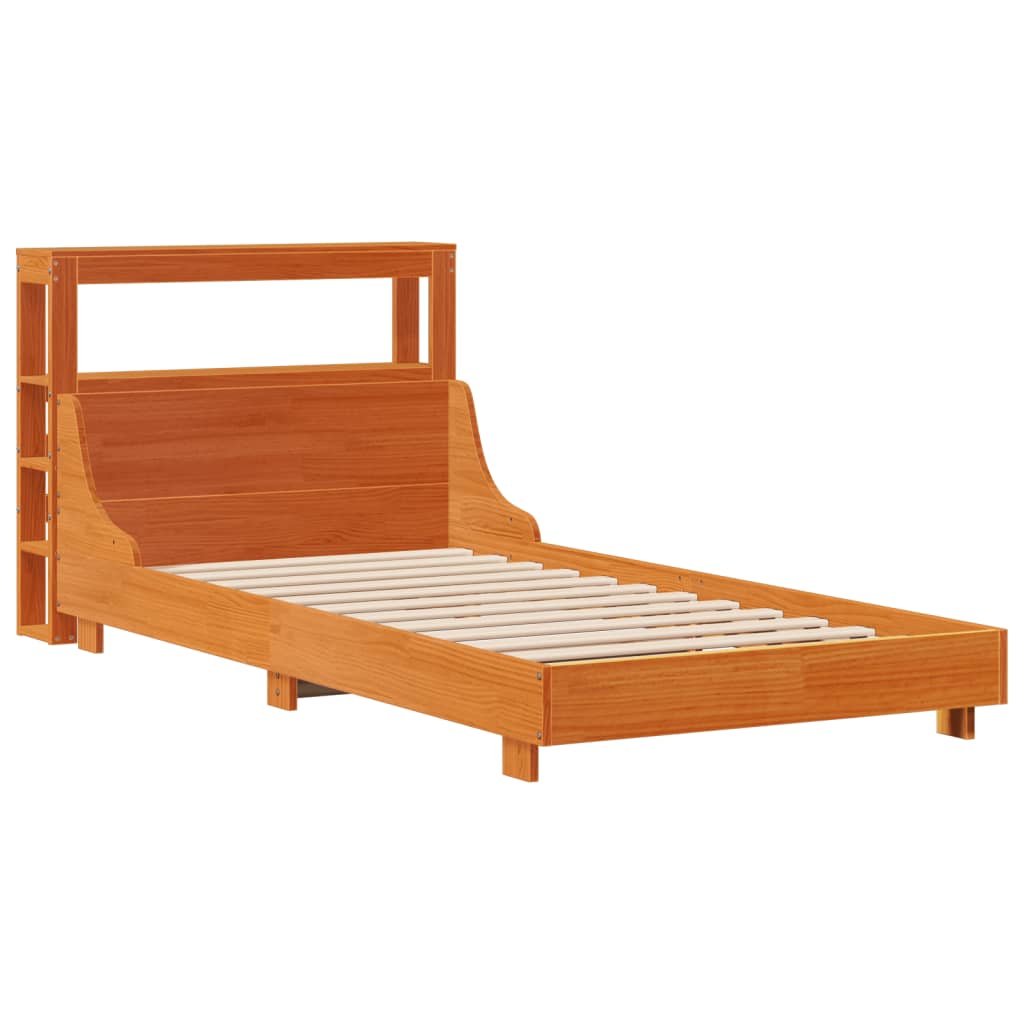 vidaXL Letto senza Materasso Marrone Cera 90x200 cm Legno di Pino