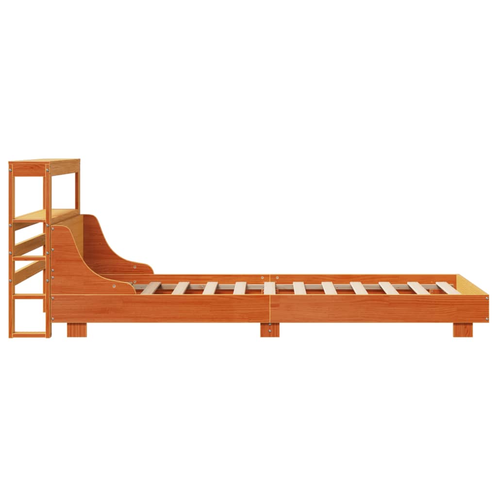 vidaXL Letto senza Materasso Marrone Cera 90x200 cm Legno di Pino