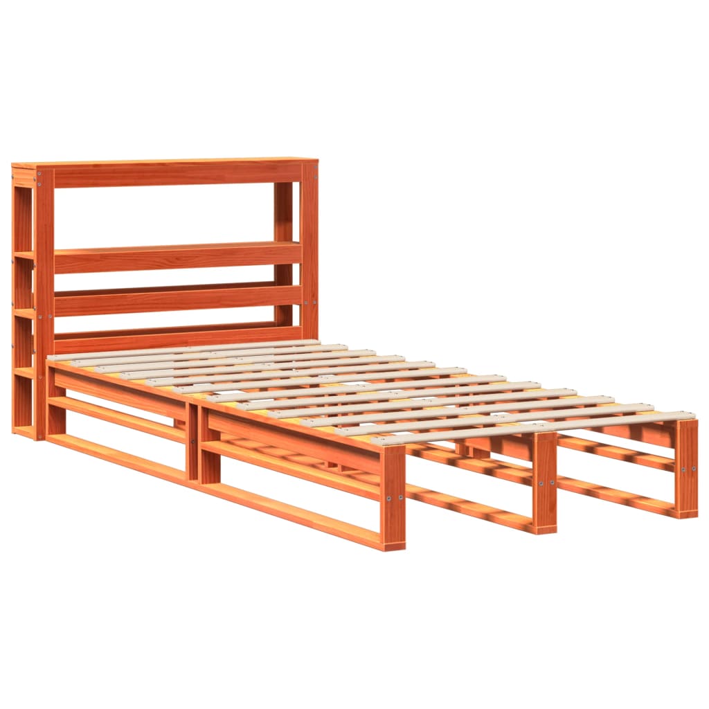 vidaXL Letto senza Materasso Marrone Cera 90x190 cm in Legno di Pino