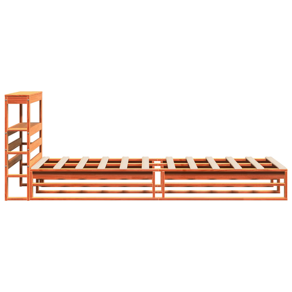 vidaXL Letto senza Materasso Marrone Cera 90x190 cm in Legno di Pino