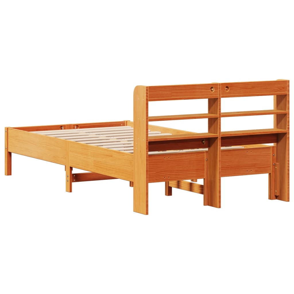 vidaXL Letto senza Materasso Marrone Cera 90x200 cm Legno di Pino