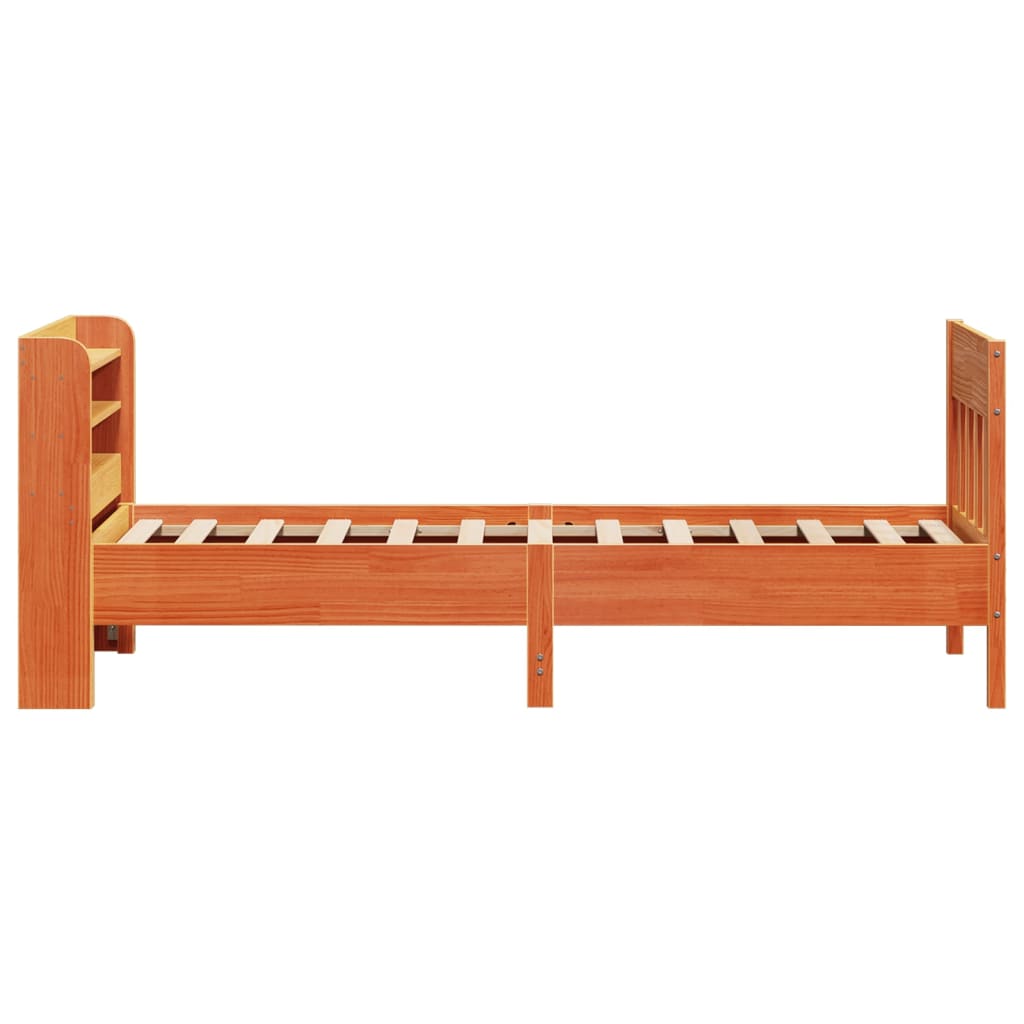 vidaXL Letto senza Materasso Marrone Cera 90x200 cm Legno di Pino